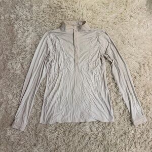 Women’s Medium White Solid Citizen Long Sleeve Horseback Riding Show Shirt